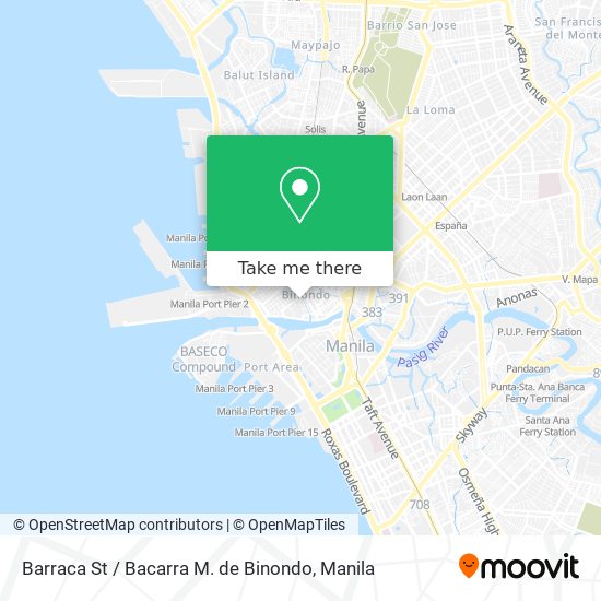 Barraca St / Bacarra M. de Binondo map