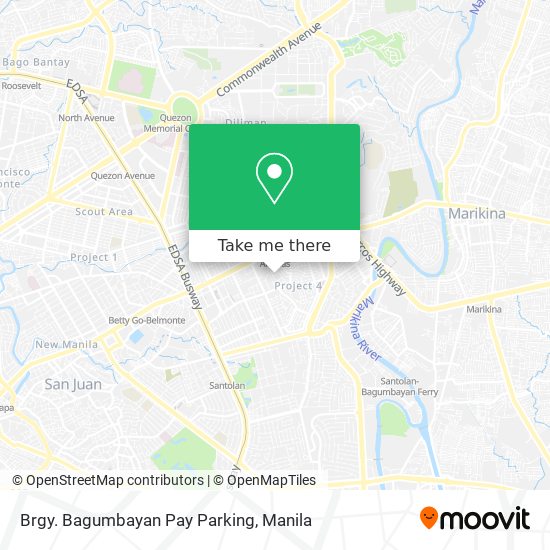Brgy. Bagumbayan Pay Parking map