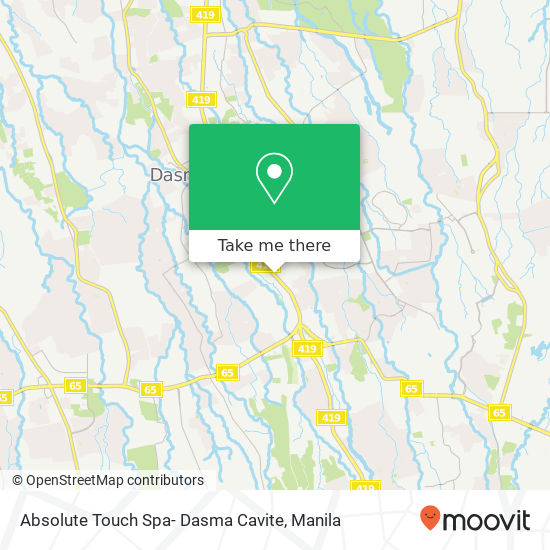 Absolute Touch Spa- Dasma Cavite map