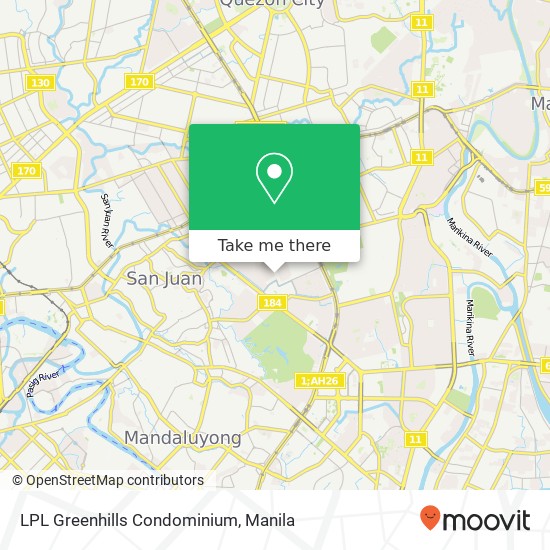 LPL Greenhills Condominium map