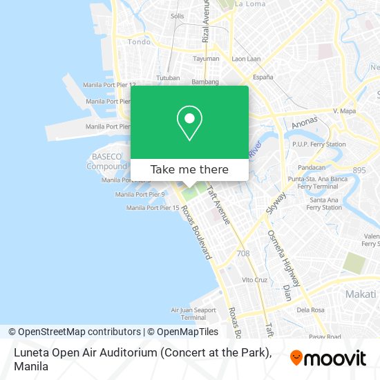 Luneta Open Air Auditorium (Concert at the Park) map
