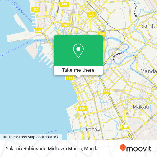 Yakimix Robinson's Midtown Manila map