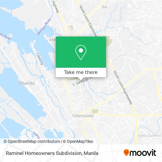 Raminel Homeowners Subdivision map