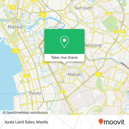 Ayala Land Sales map