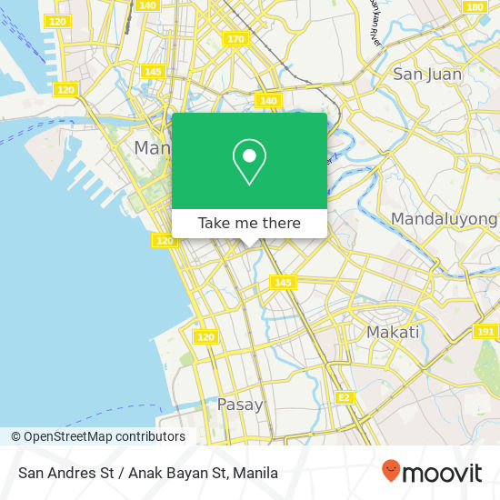 San Andres St / Anak Bayan St map