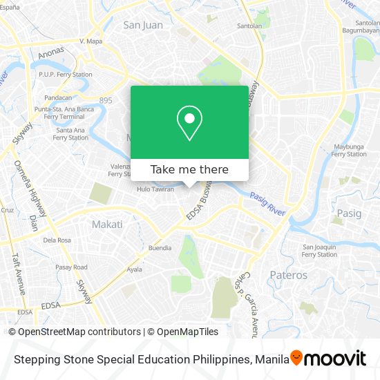 Stepping Stone Special Education Philippines map