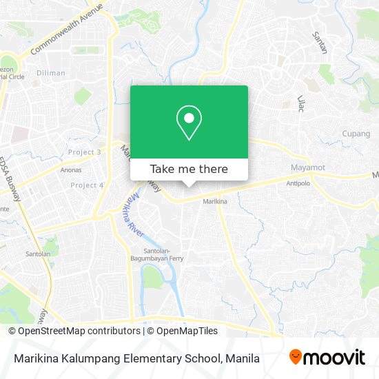Marikina Kalumpang Elementary School map
