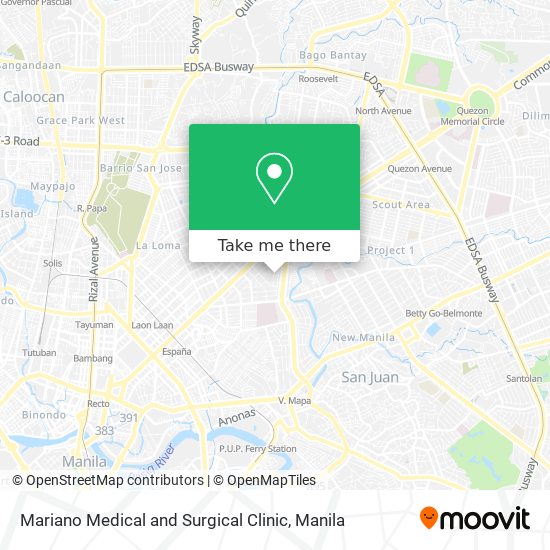 Mariano Medical and Surgical Clinic map