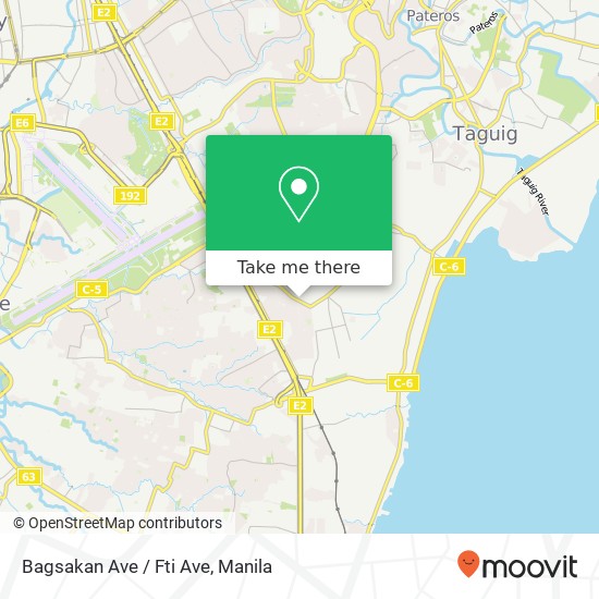 Bagsakan Ave / Fti Ave map