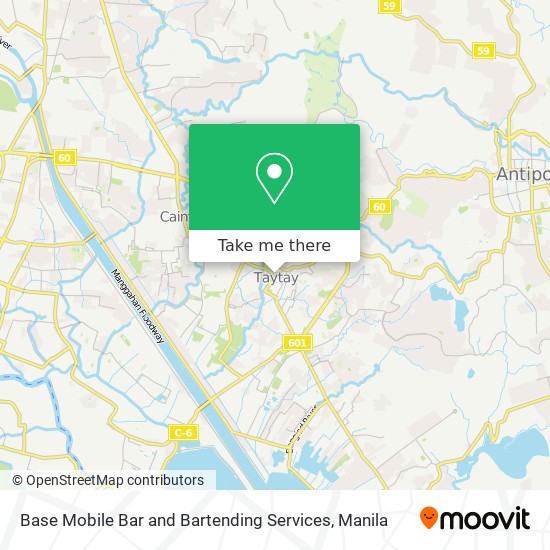 Base Mobile Bar and Bartending Services map