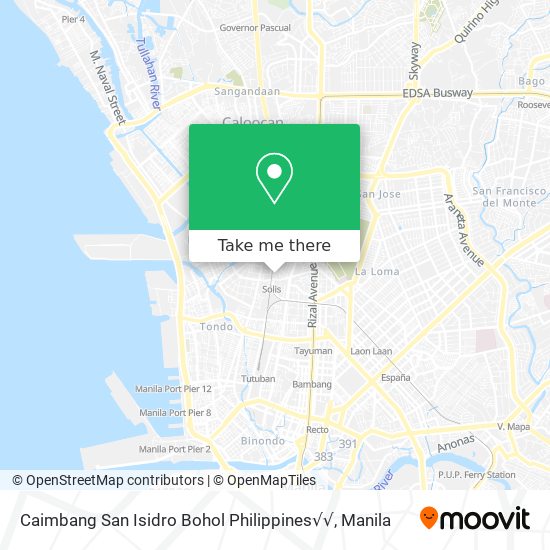 Caimbang San Isidro Bohol Philippines√√ map