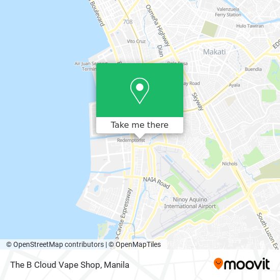 The B Cloud Vape Shop map