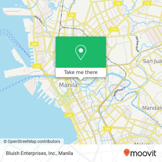Bluish Enterprises, Inc. map