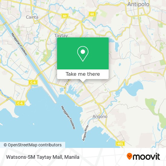 Watsons-SM Taytay Mall map