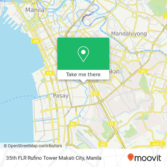 35th FLR Rufino Tower Makati City map