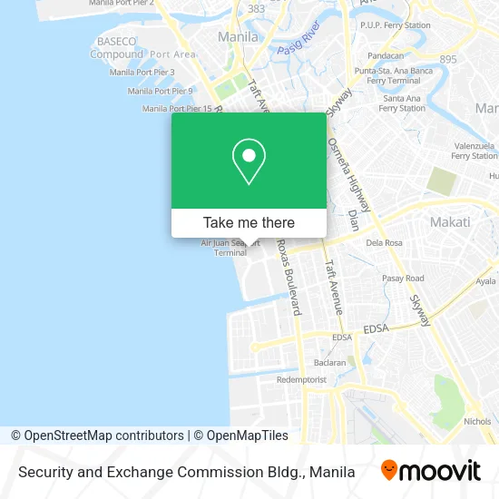 Security and Exchange Commission Bldg. map