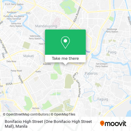 Bonifacio High Street (One Bonifacio High Street Mall) map