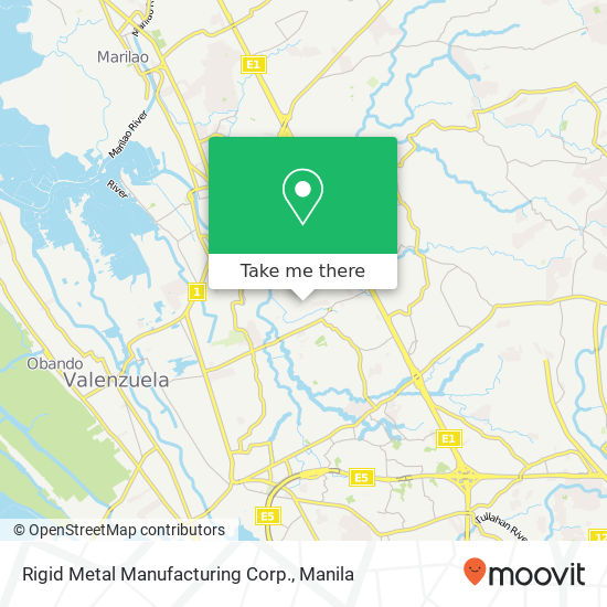 Rigid Metal Manufacturing Corp. map