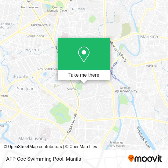 AFP Coc Swimming Pool map