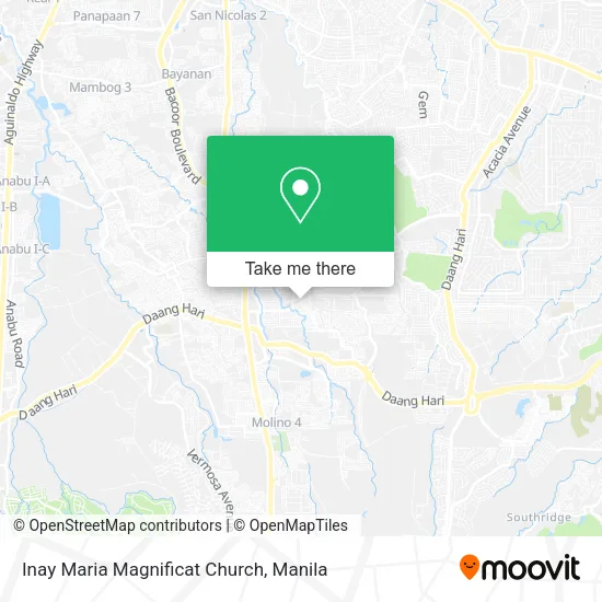 Inay Maria Magnificat Church map