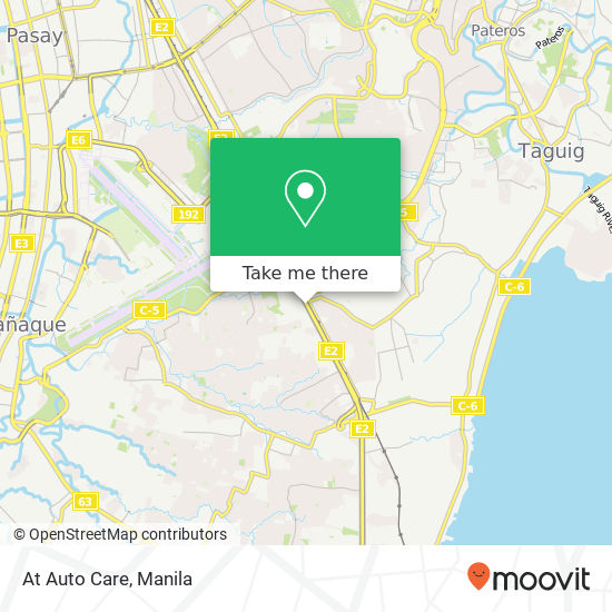 At Auto Care map