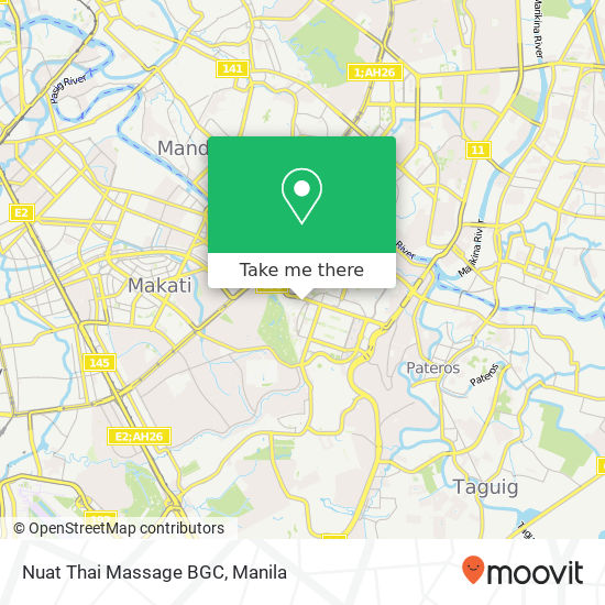 Nuat Thai Massage BGC map