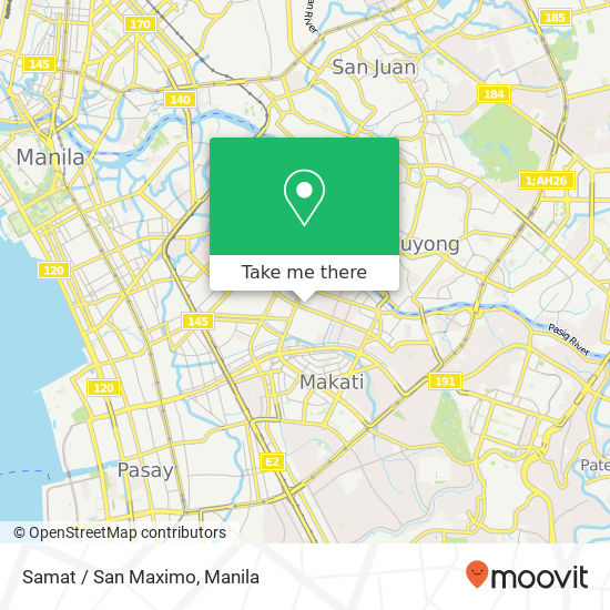 Samat / San Maximo map