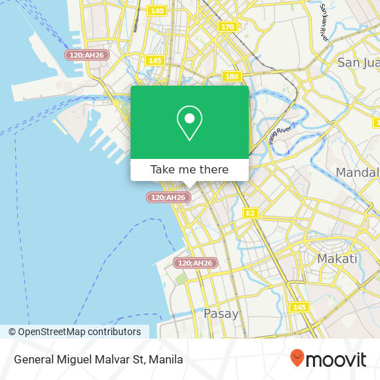 General Miguel Malvar St map