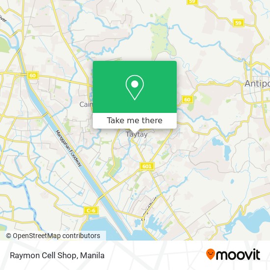 Raymon Cell Shop map