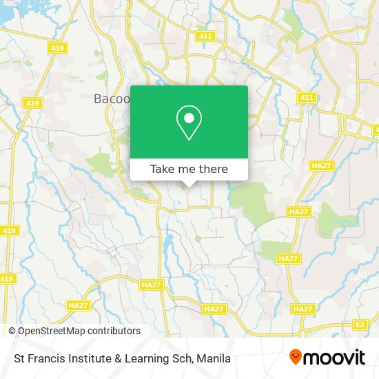 St Francis Institute & Learning Sch map