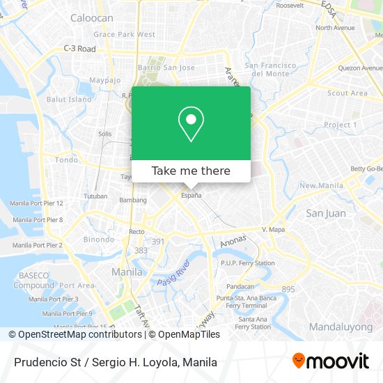 Prudencio St / Sergio H. Loyola map