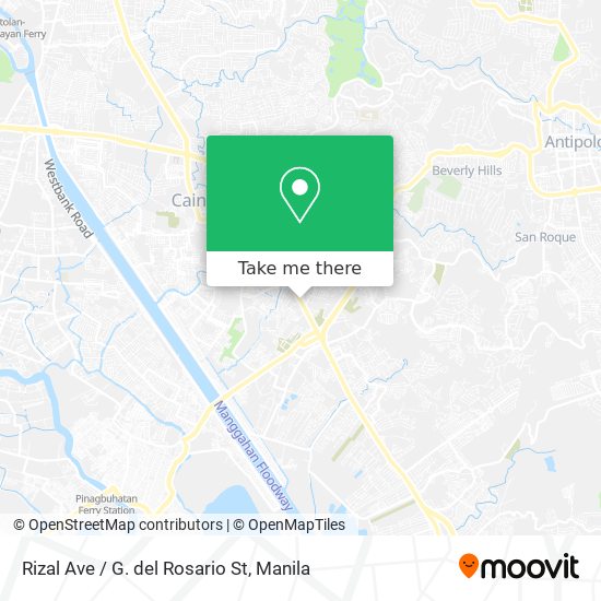 Rizal Ave / G. del Rosario St map