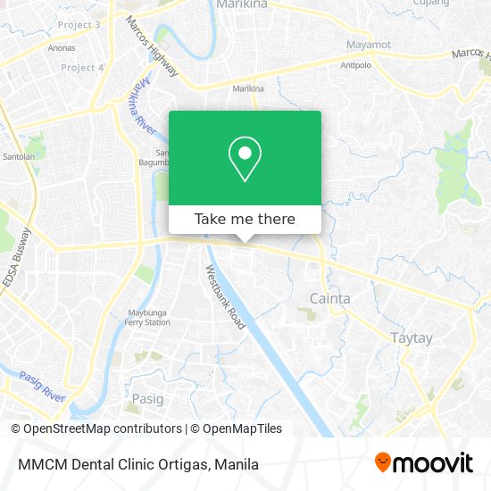 MMCM Dental Clinic Ortigas map