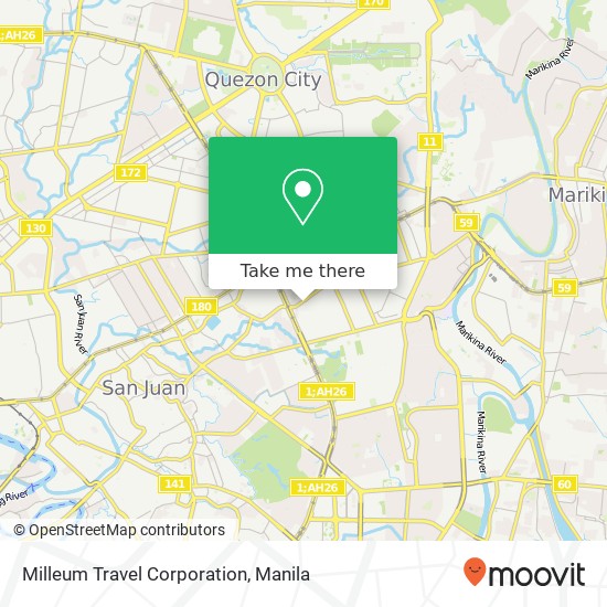 Milleum Travel Corporation map