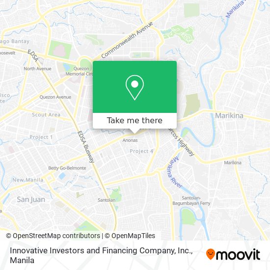 Innovative Investors and Financing Company, Inc. map