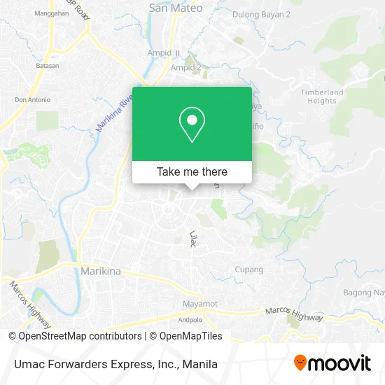 Umac Forwarders Express, Inc. map