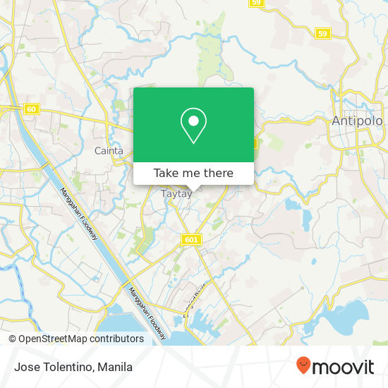 Jose Tolentino map