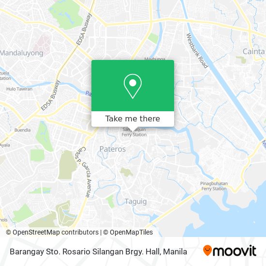 Barangay Sto. Rosario Silangan Brgy. Hall map