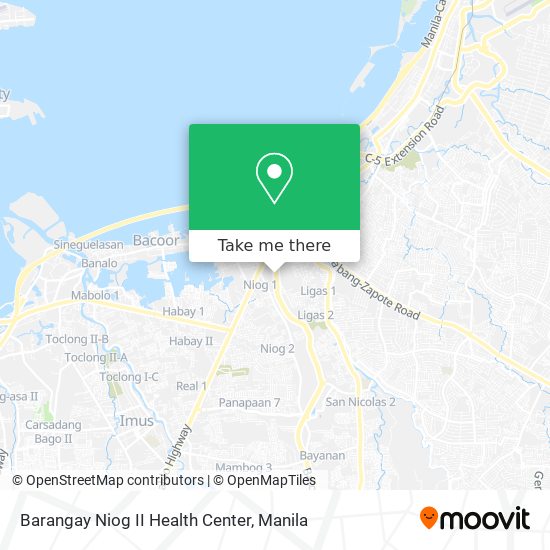 Barangay Niog II Health Center map