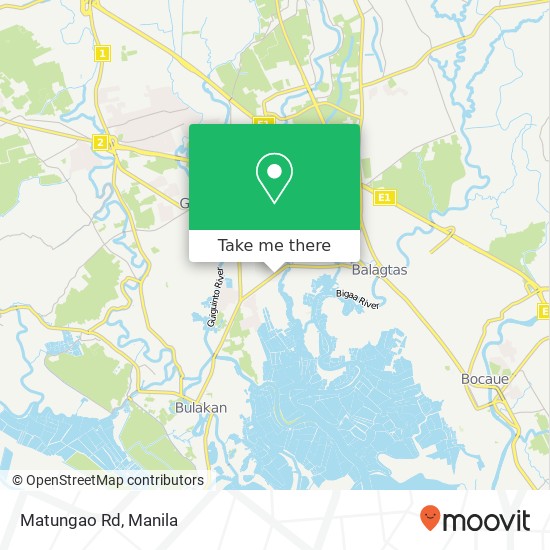 Matungao Rd map