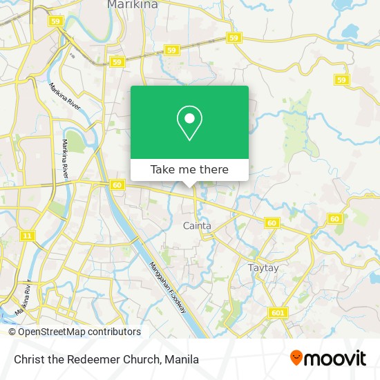 Christ the Redeemer Church map