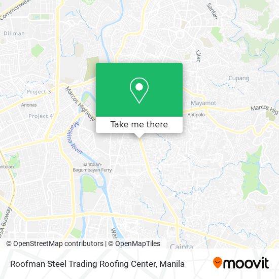Roofman Steel Trading Roofing Center map
