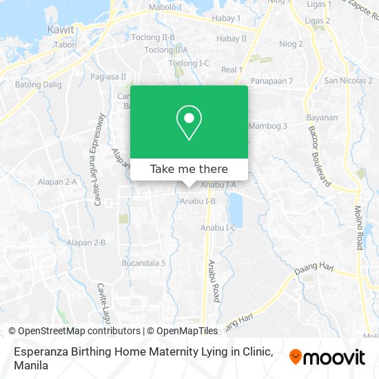Esperanza Birthing Home Maternity Lying in Clinic map