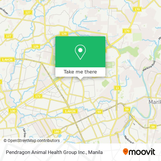 Pendragon Animal Health Group Inc. map