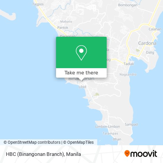 HBC (Binangonan Branch) map