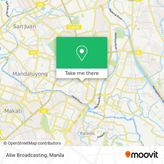 Aliw Broadcasting map