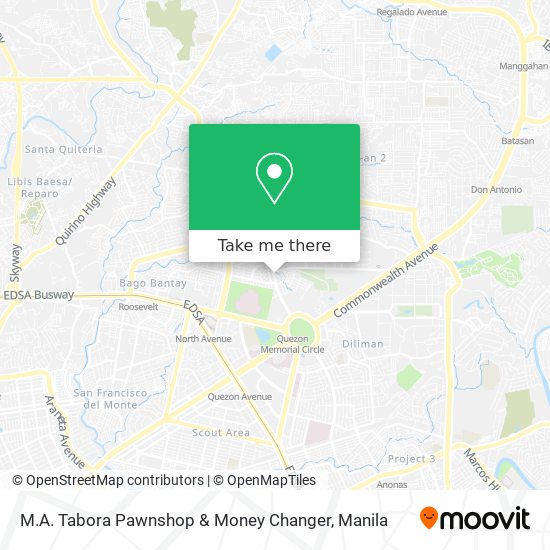 M.A. Tabora Pawnshop & Money Changer map