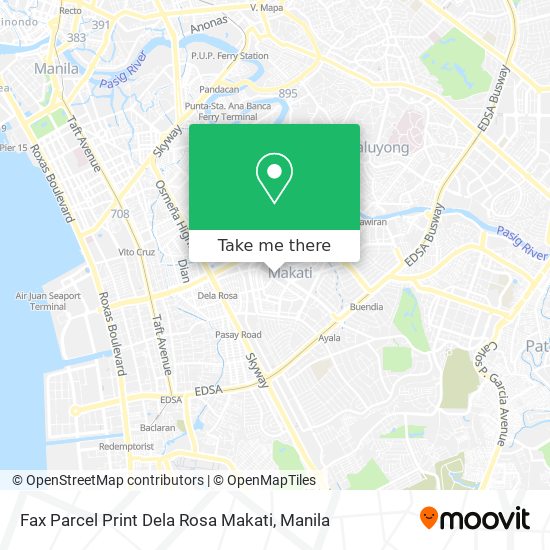 Fax Parcel Print Dela Rosa Makati map