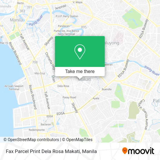 Fax Parcel Print Dela Rosa Makati map