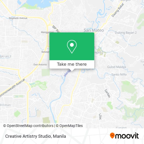 Creative Artistry Studio map